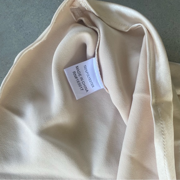 ❗️SOLD❗️Princess Polly Champagne Silky Slip Mini Dress - Picture 14 of 15